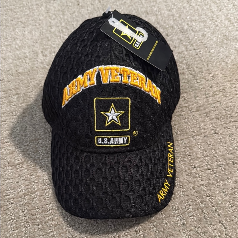 Black Army Veteran Cap